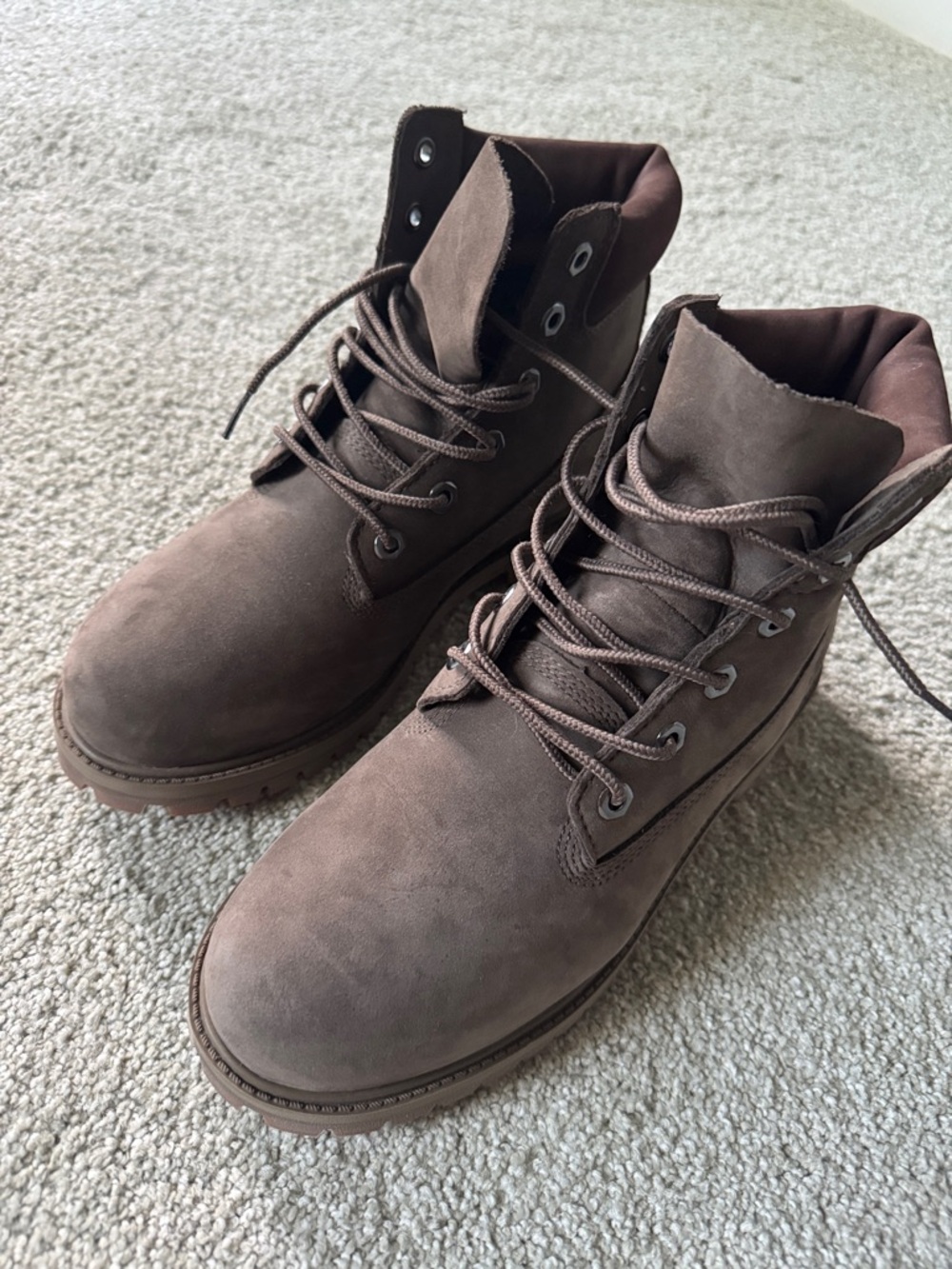 Timberland Women's Lace-Up Brown Nubuck Boots